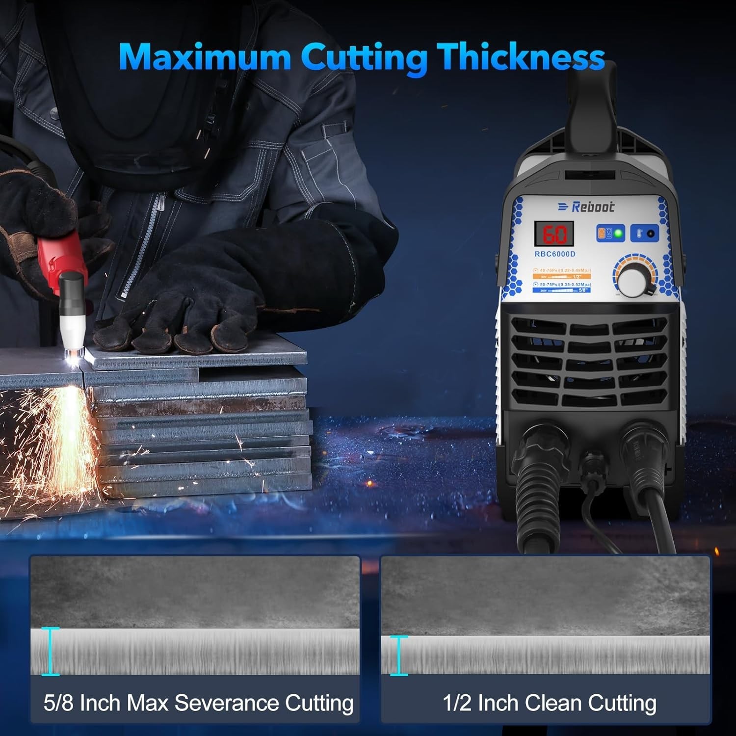 Air Plasma Cutter CUT60 Cutting Machine Digital IGBT Inverter 110V/220V Cutters