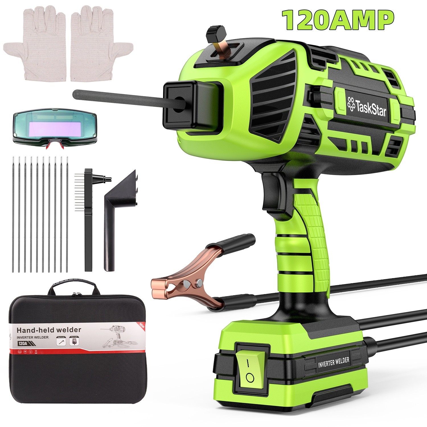 Welding Machine Handheld, 20-120A 110V ARC Welder Gun Portable Stick Welder Gun