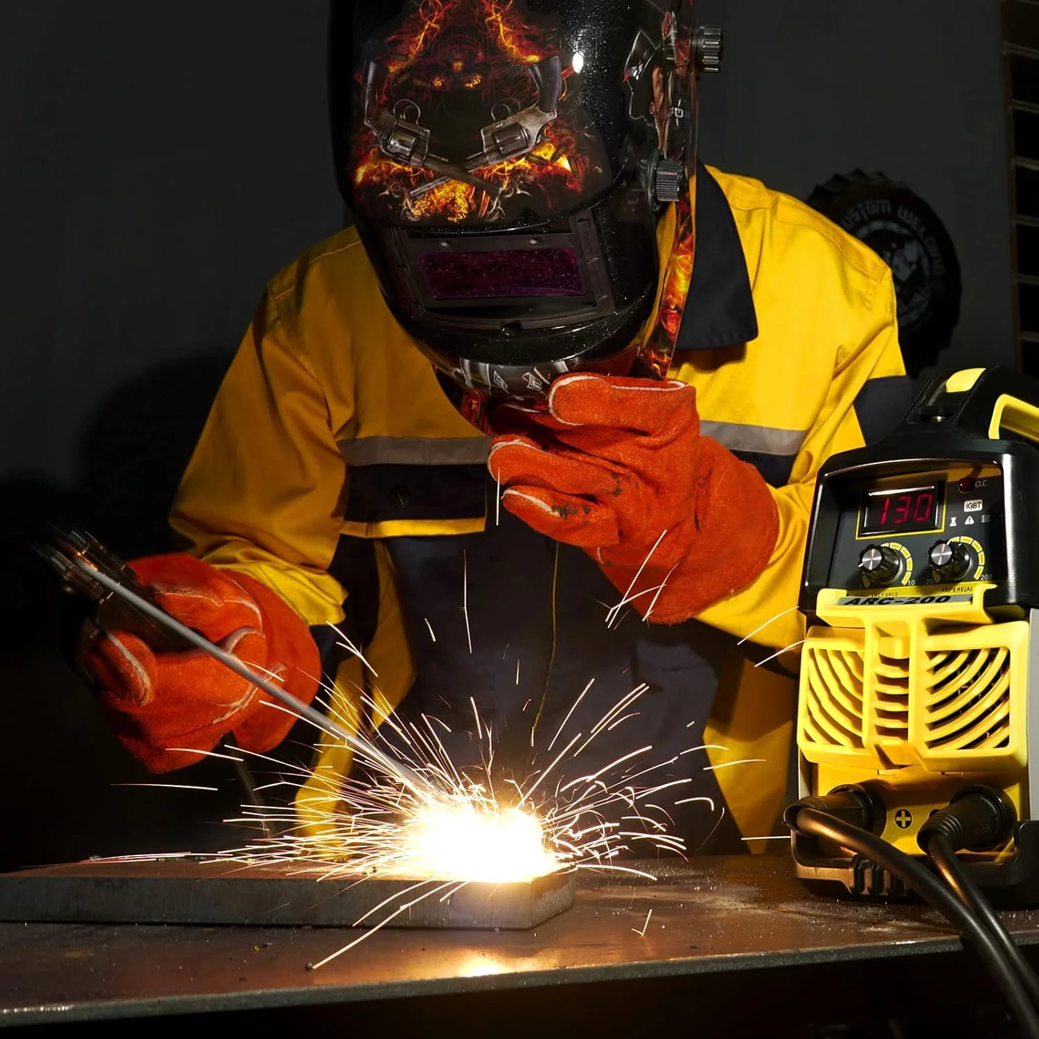 Welding Electrode Holder Lead MMA ARC Stick Welding Ground Clamp