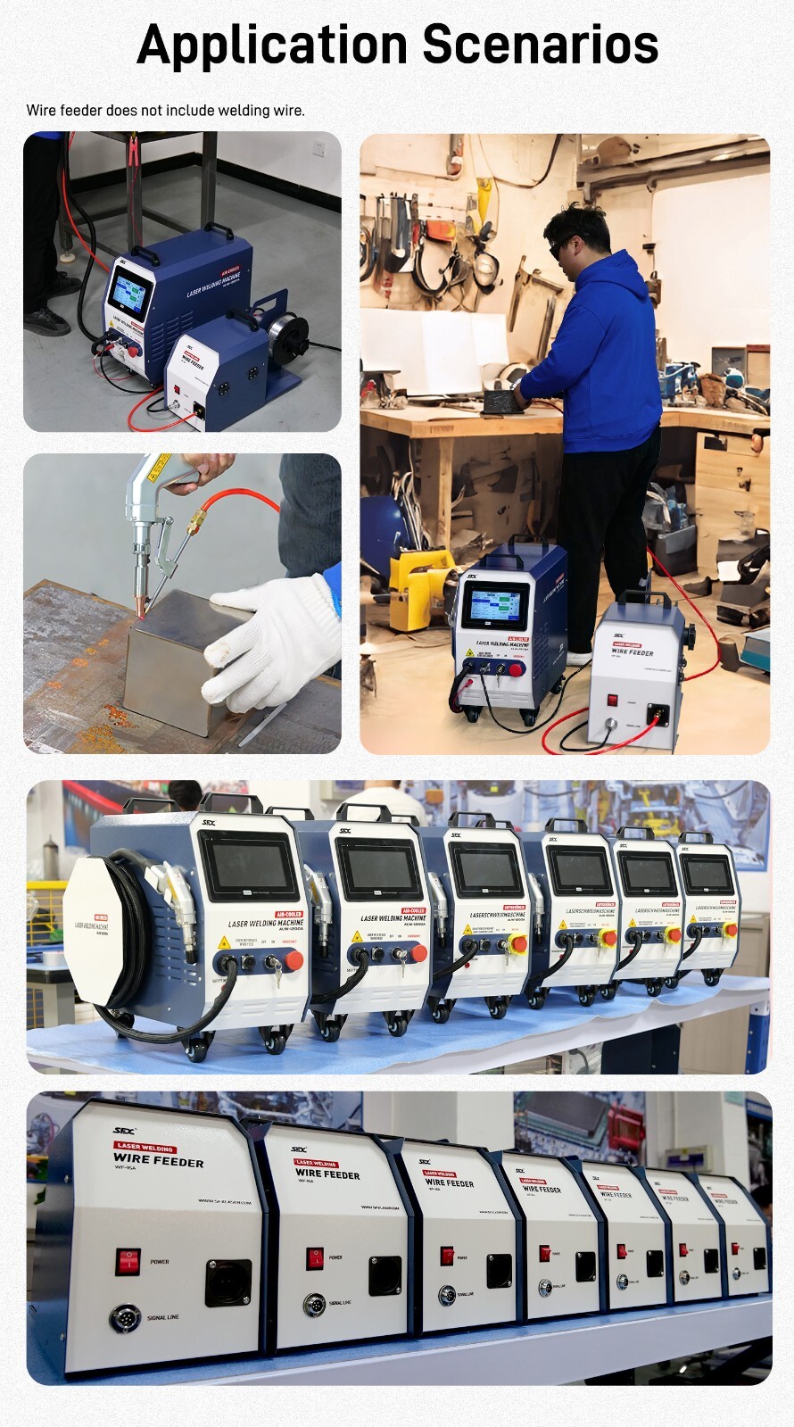 USED SFX 1200W Handheld Laser Welder Air-Cooled Multi-Material Welding&Cleaning