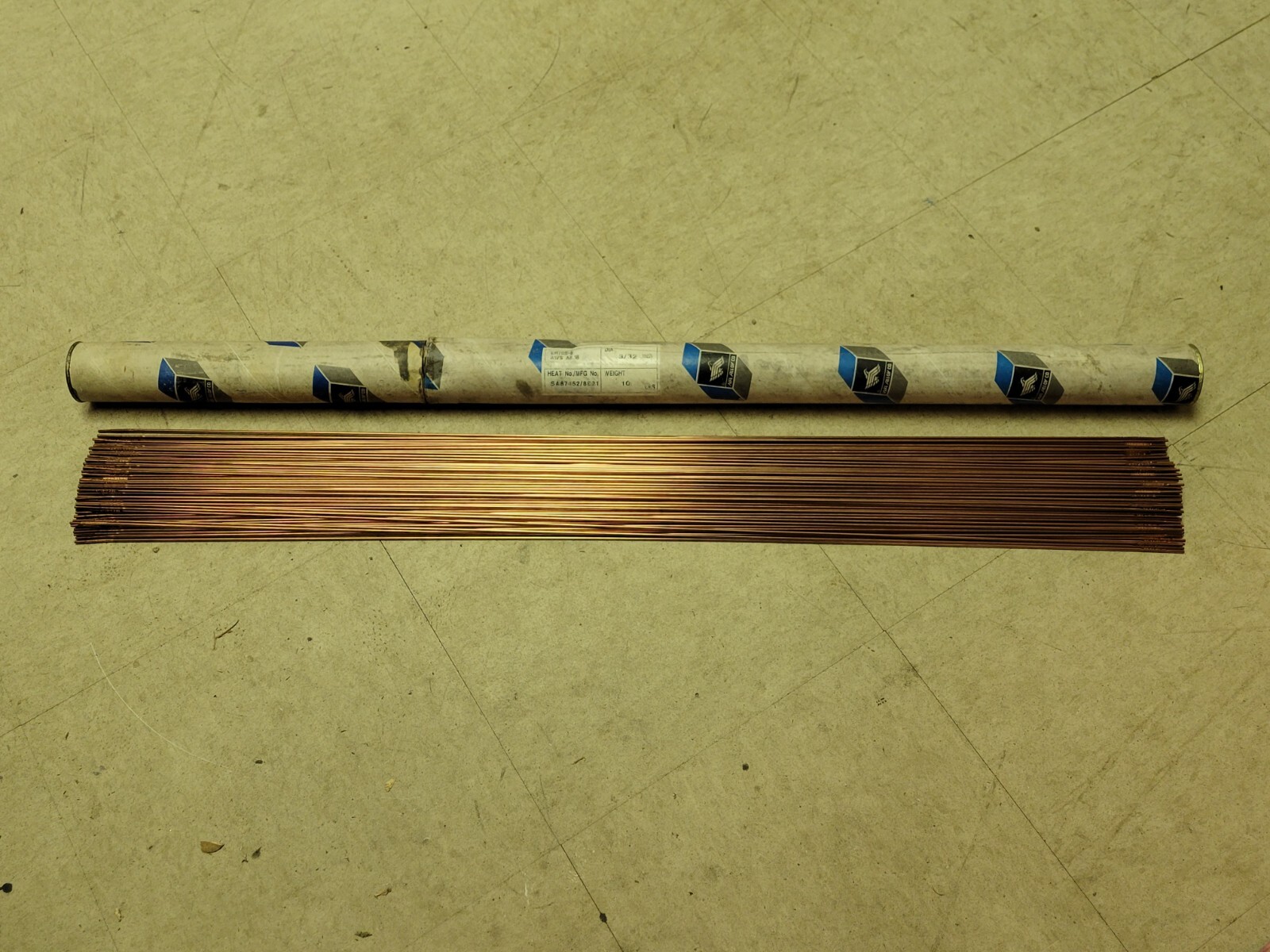 NEW 160PCS 11LBS WASHINGTON ALLOY WELDING ROD ER70S-6 AWS A5.18 3/32″ X 36″