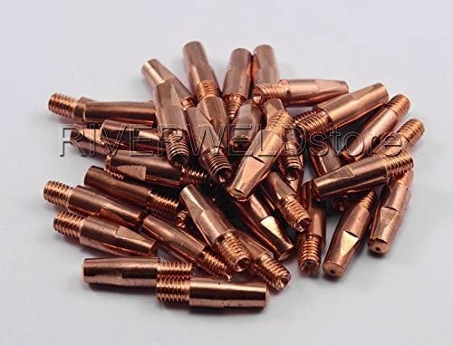 RIVERWELD MIG MAG Contact Tips M6 140.0169 .035″ 0.9mm Copper Consumables for…