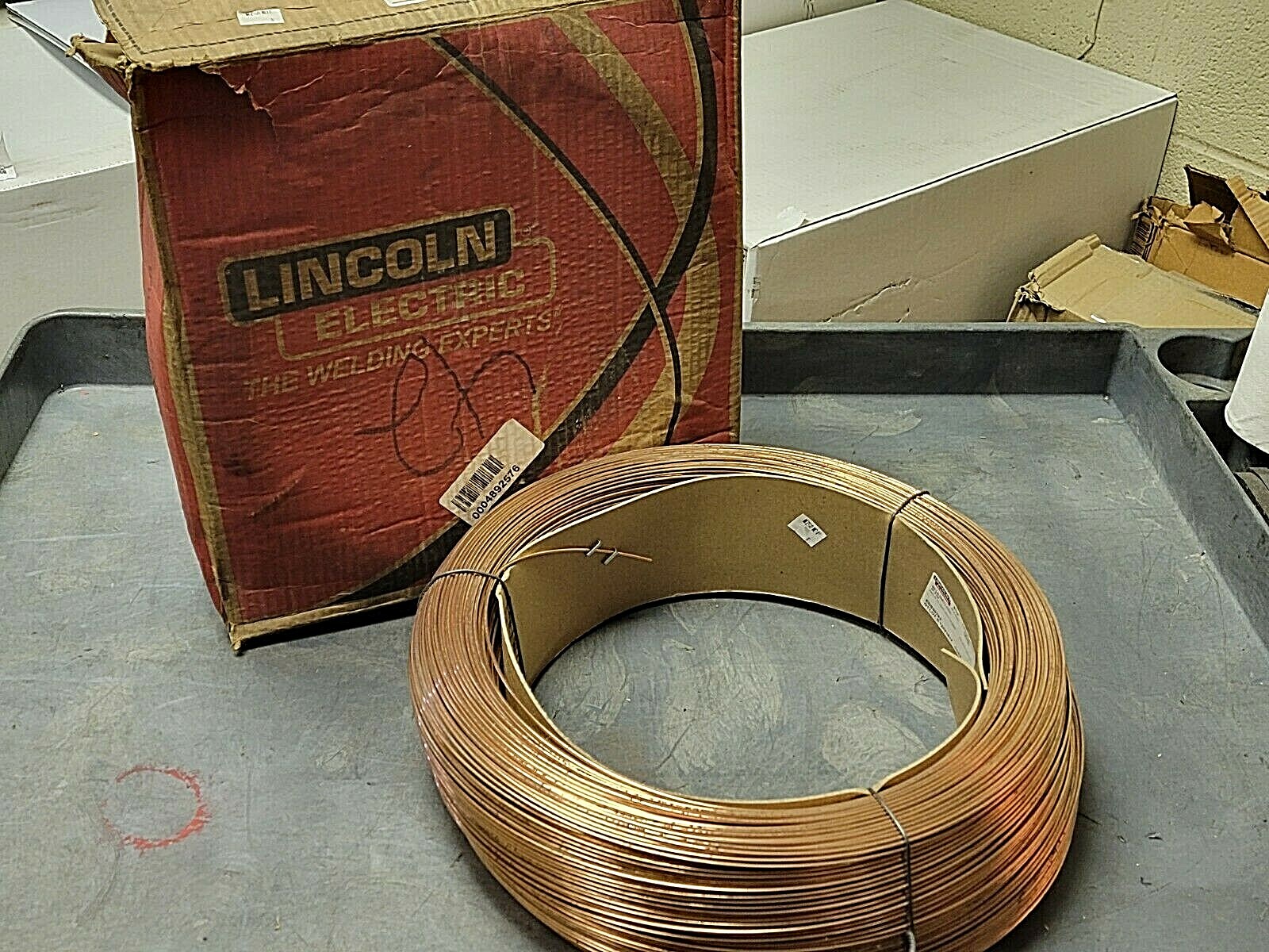 NEW 60LBS LINCOLN ELECTRIC LINCOLNWELD WELDING WIRE LA-92 LA92 3/32″ AWS A5.23
