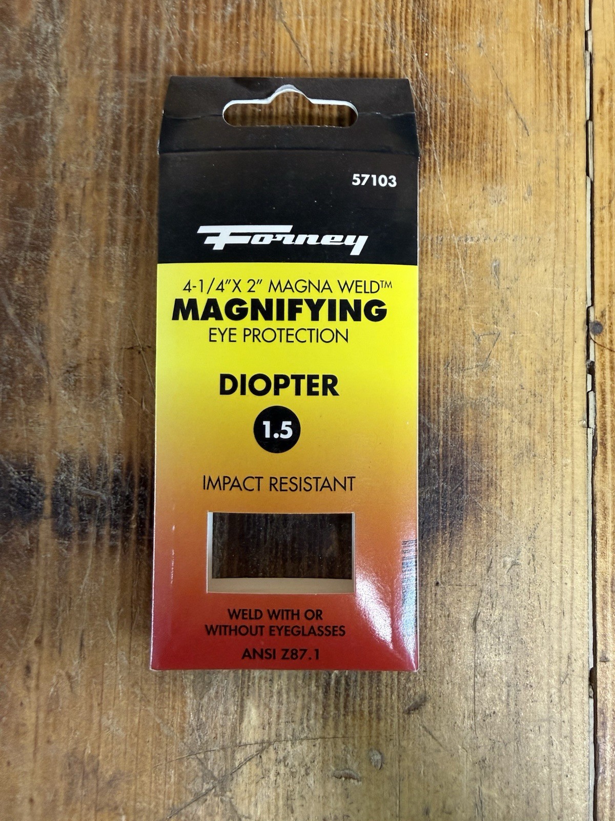 Forney 57103 Lens Replacement Diopter 1.5 Magnifier, 2-Inch-by-4-1/4-Inch, Clear