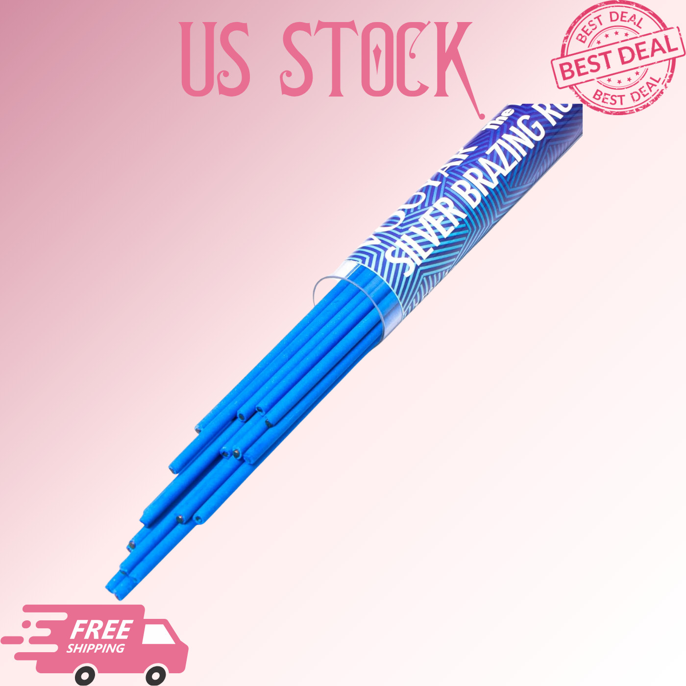 NEW 20PCS 15% Silver Solder Brazing Rods Flux Coated 1/16x18in for HVAC