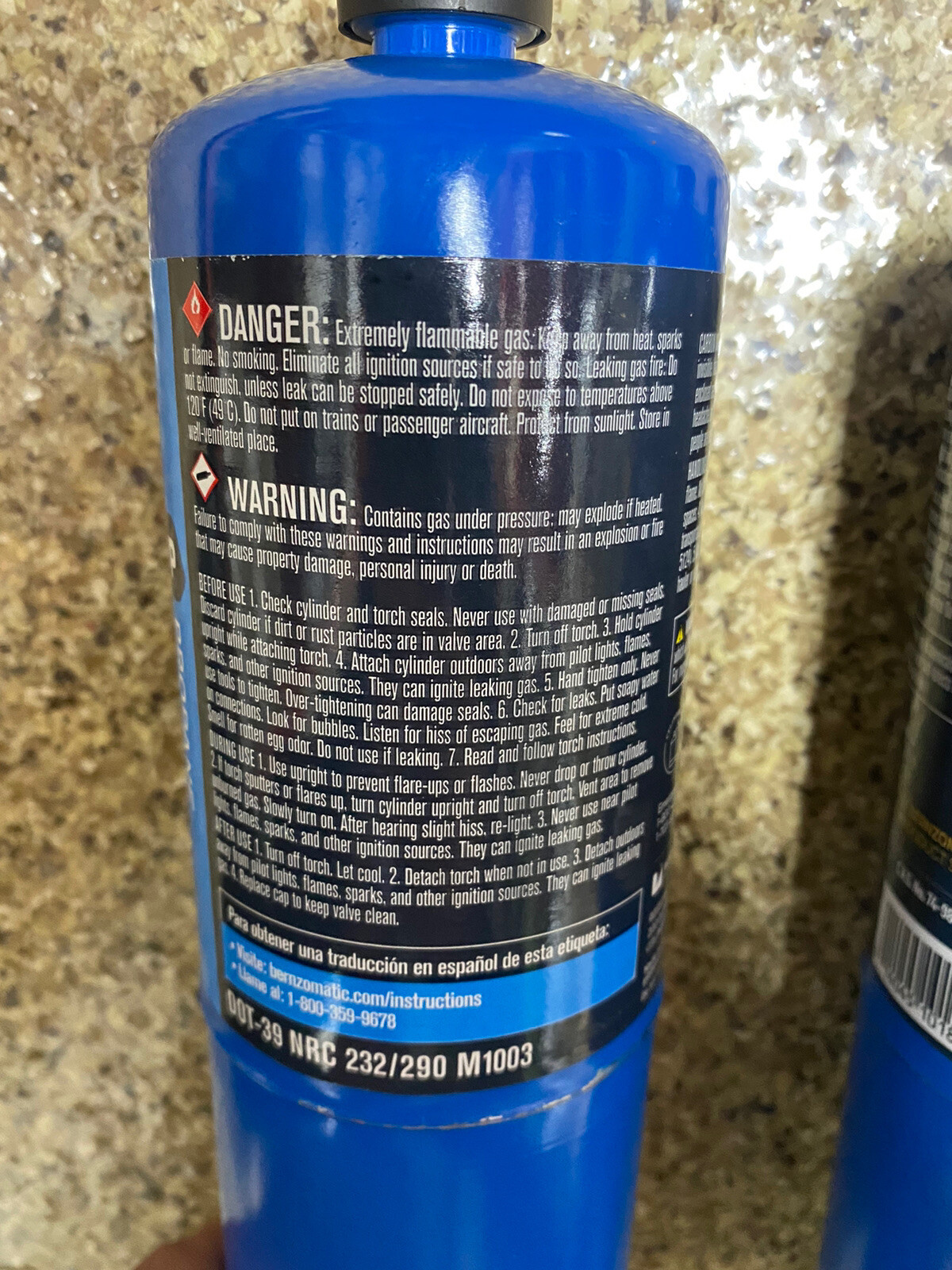Bernzomatic 14.1 oz Standard Propane Fuel Cylinder, 2 Pack Ships FREE