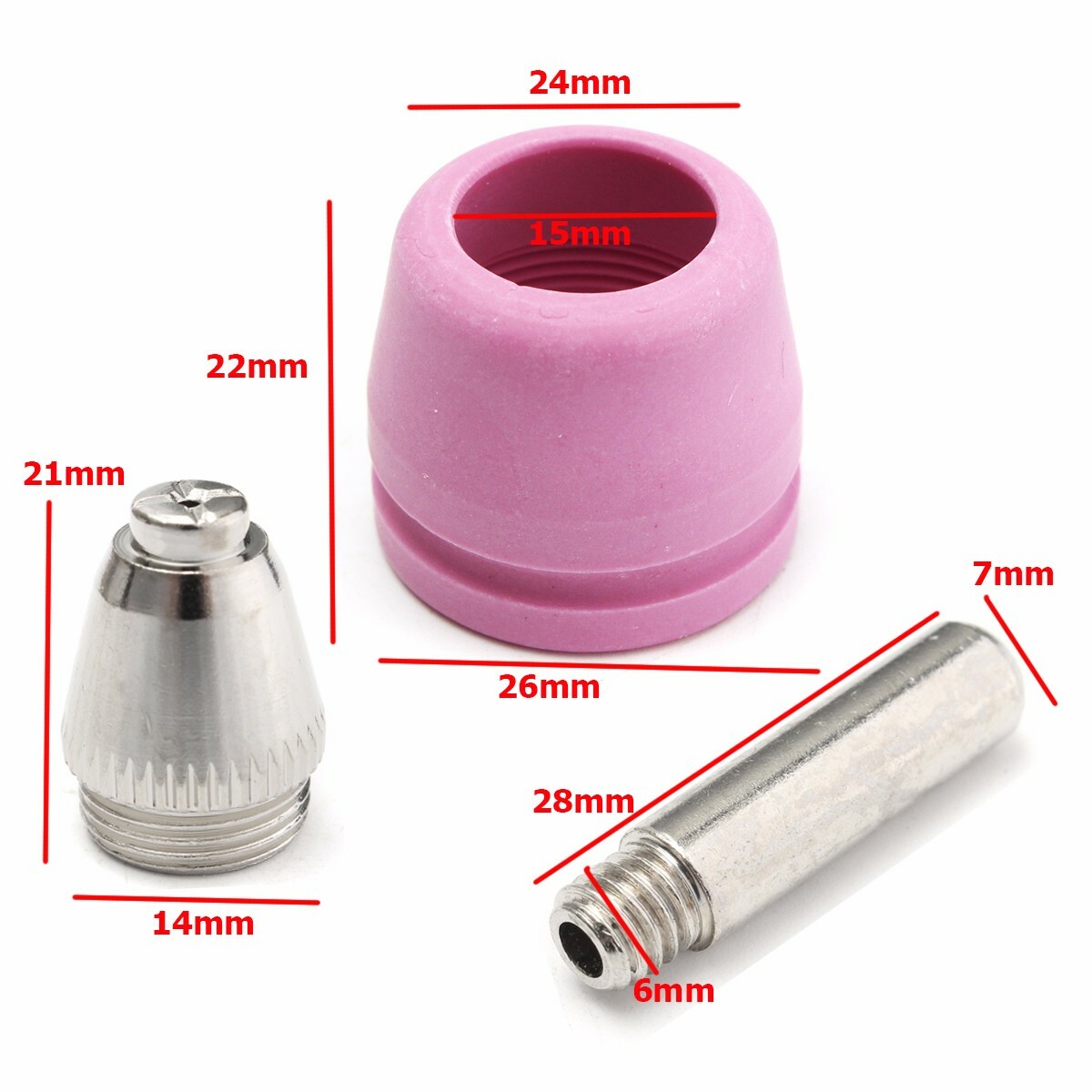40Pcs Consumables Kit Tip Nozzle For Plasma Cutter LTP5000D LTP6000 AG-60 SG-55