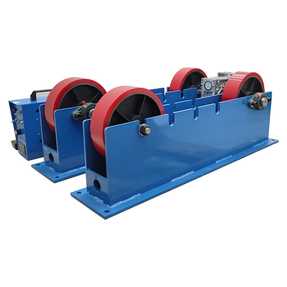 110V 2200LB Tank Turning Welding Rolls Linkage Roller w/ Adjustable Roller Frame
