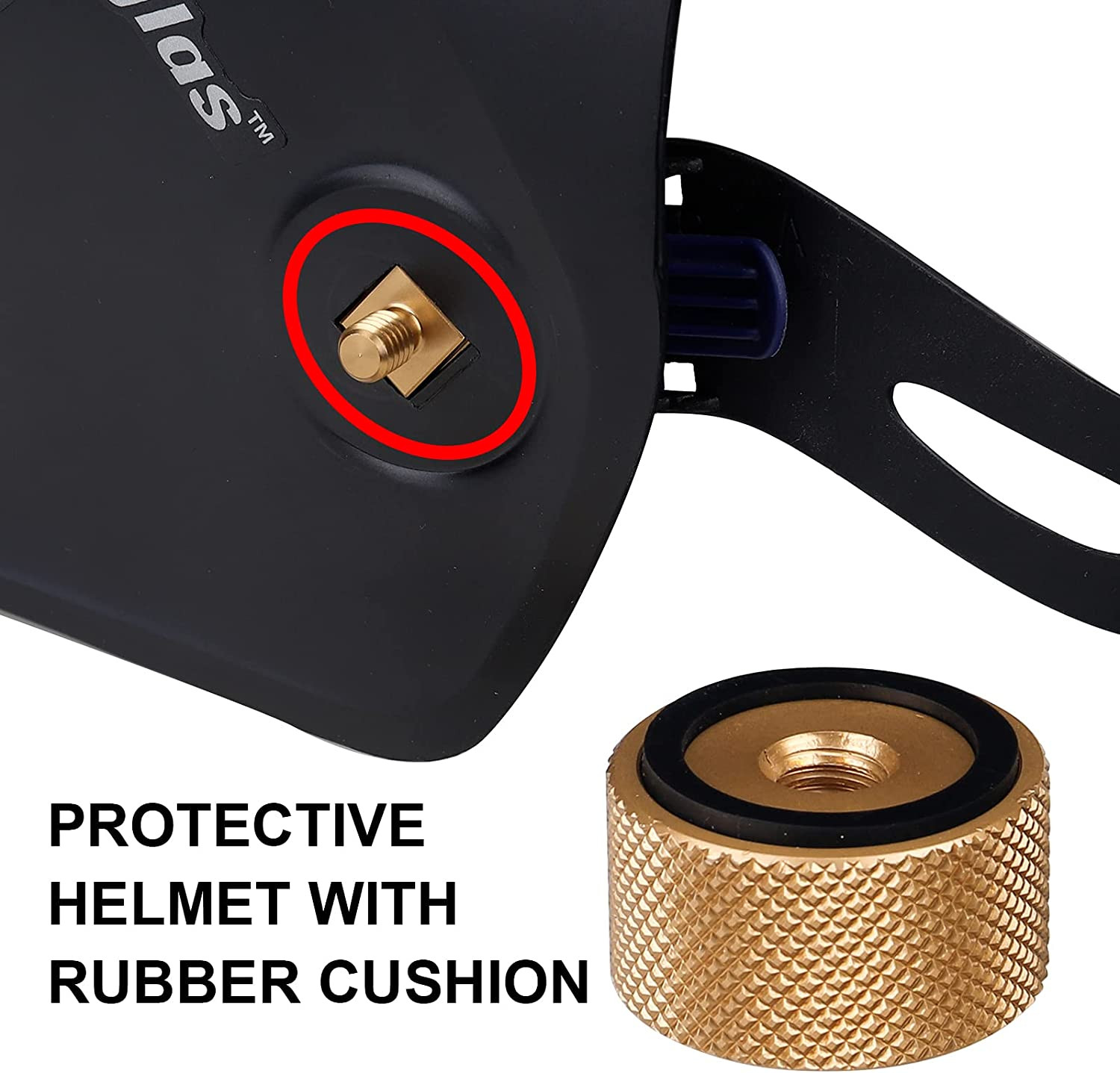 3mirrors Welding Hood Helmet Fasteners Gold Headgear Replacement Parts – 1 Pair