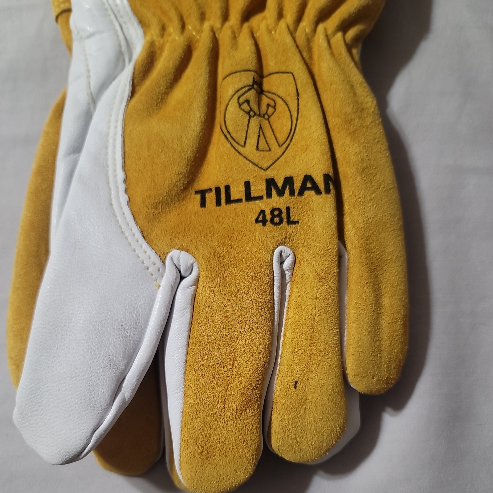 Tillman 48L MIG Welding Gloves Top Grain Goatskin Cowhide Fleece Lined Large