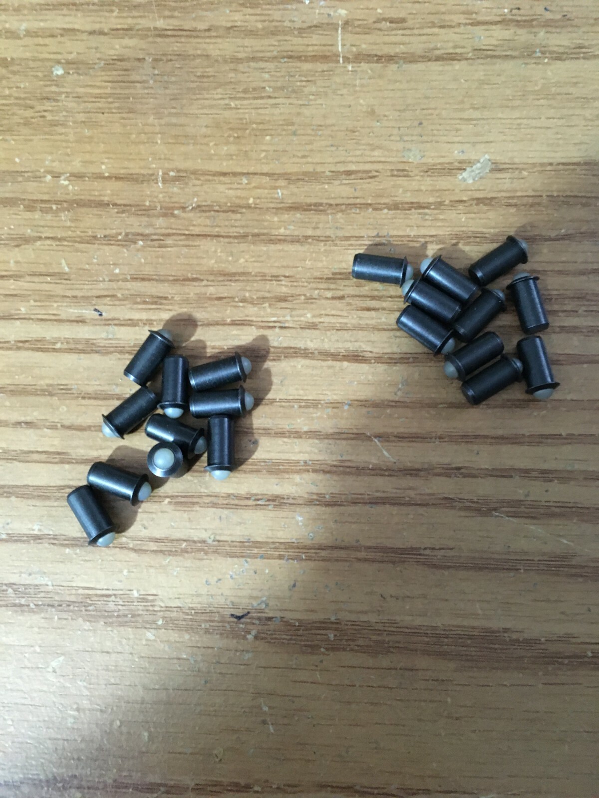 (20) Steel Push-Fit Ball Plunger with Nylon Ball 0.250outside thread