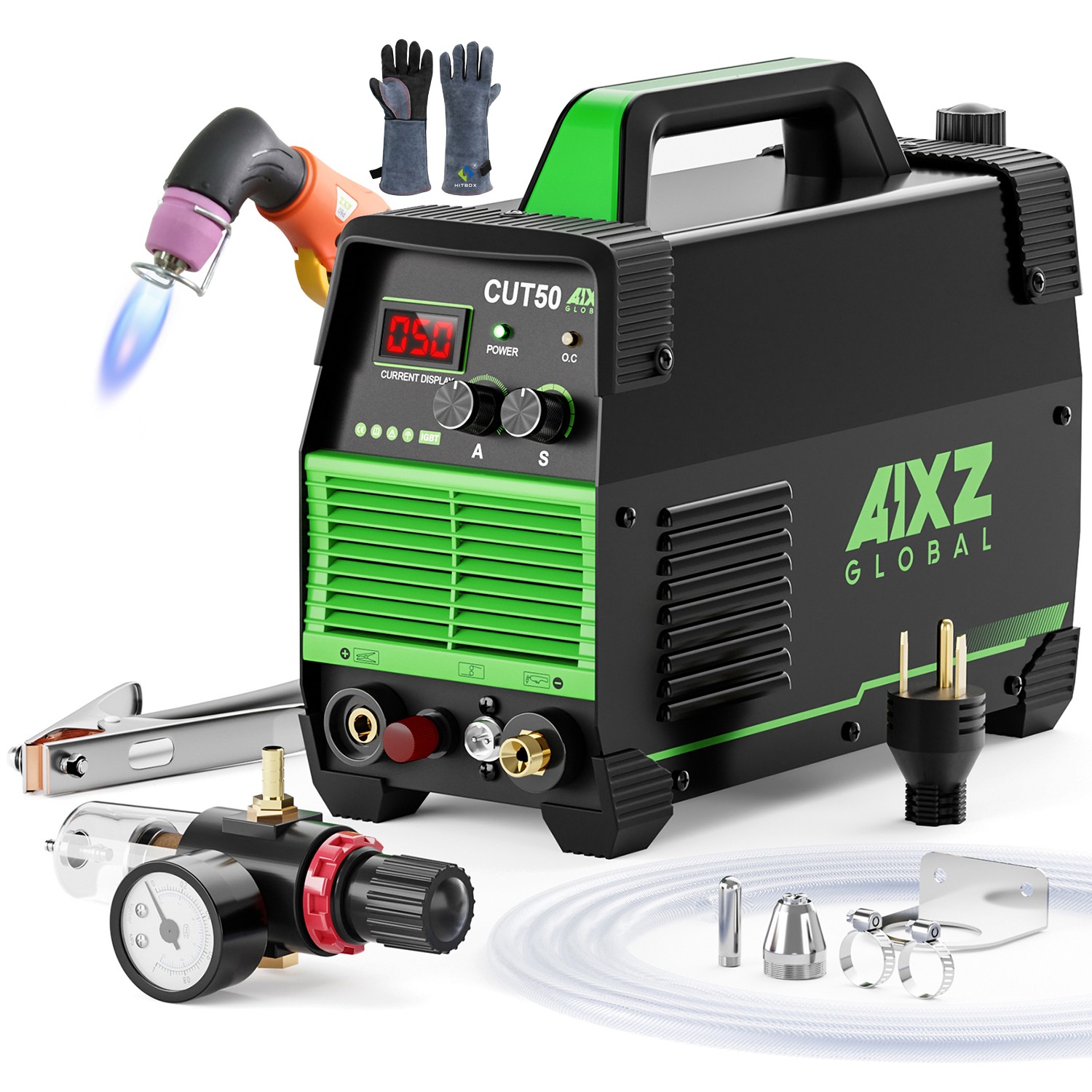 AIXZ 50Amp 110V/230V Plasma Cutting Machine HF Non-Touch Pilot Arc Plasma Cutter