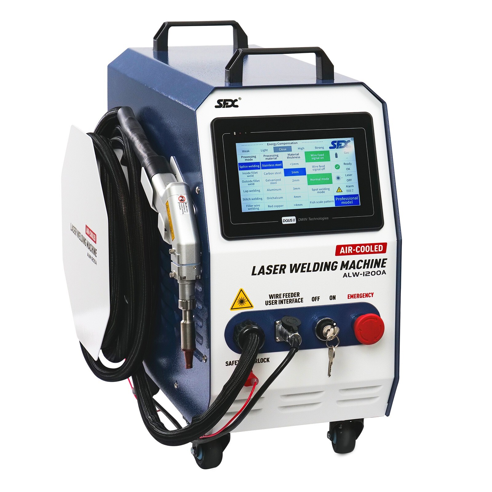 USED SFX 1200W Handheld Laser Welder Air-Cooled Multi-Material Welding&Cleaning