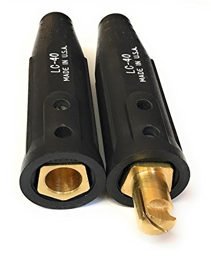 Welding Cable Connector Set Male Female 350 Amp LC40 Heavy Duty Twist Lock USA
