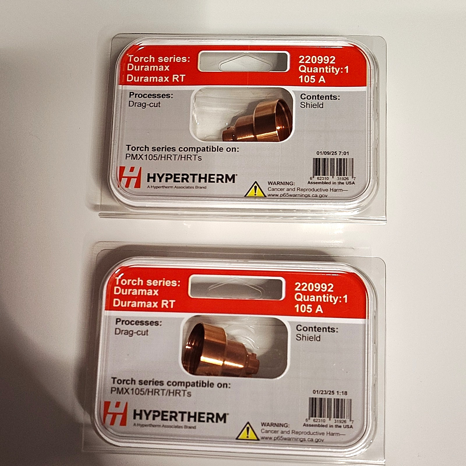 Hypertherm 220992 Duramax/Duramax RT Torch Drag-Cut Shield 105A