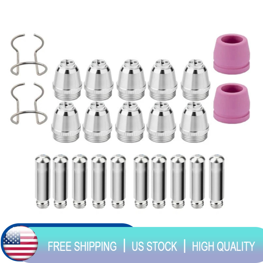 24pcs Plasma Cutter Torch Consumables Tip For SG-55 AG-60 WSD-60 CUT50 60Amp