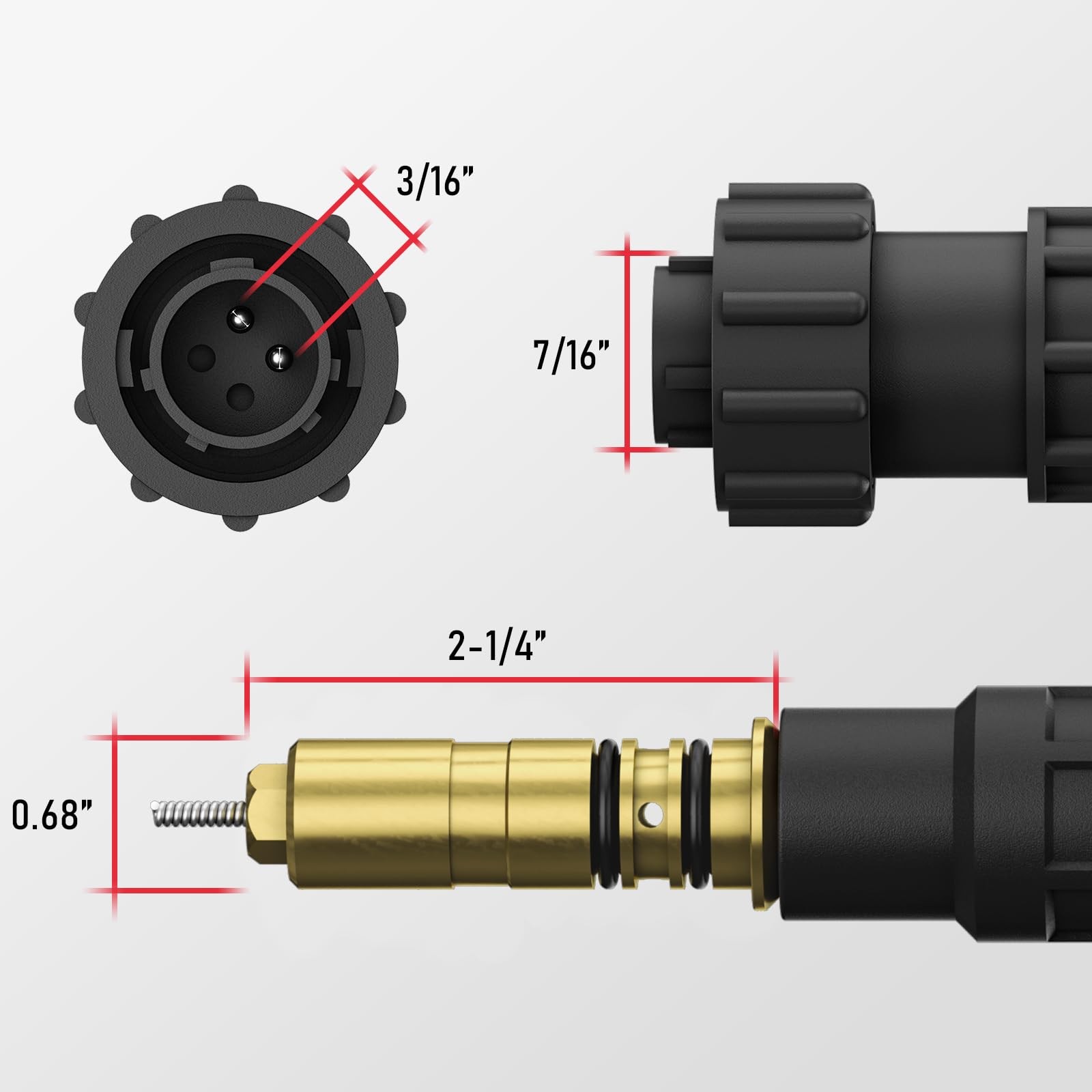 YESWELDER 12ft 150Amp MIG Welding Gun Torch Stinger Replacement for Miller M-150