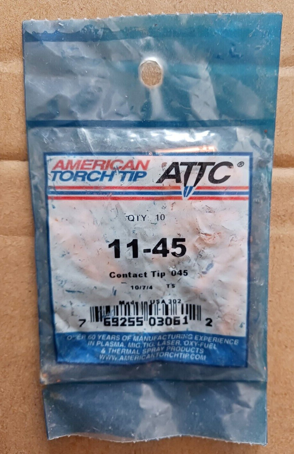 American Torch Tip 11-45 Contact Tip .045, Pkg of 10