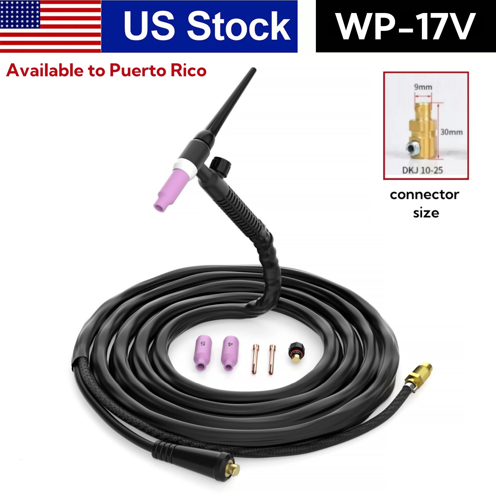 HITBOX WP17V TIG Welding Torch DKJ10-25mm Welder 140Amp TIG Welder Gun Lift TIG