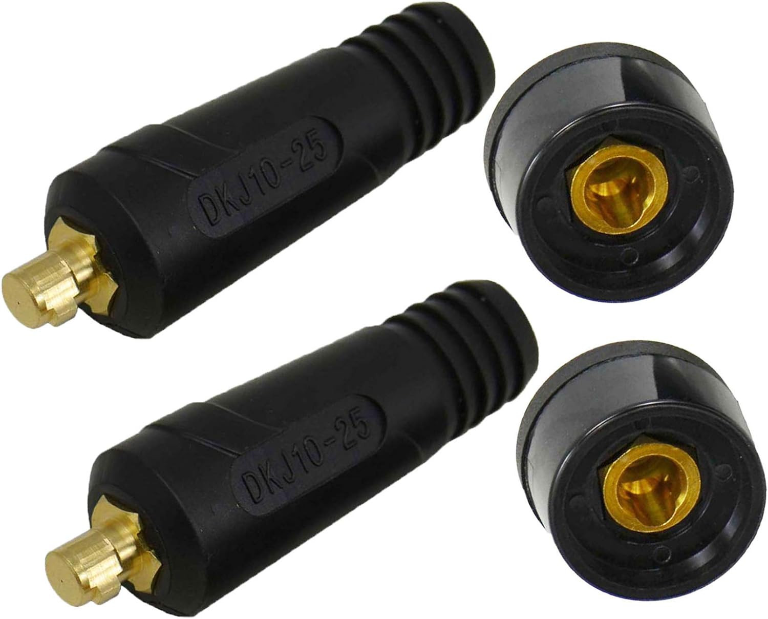 TIG Welding Cable Panel Connector Plug & Socket Set DKJ10-25 & DKZ10-25 200Amp w
