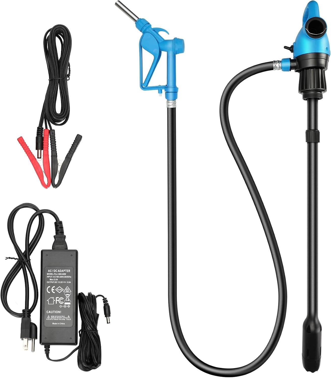Electric Drum Barrel Pump, 55 Gallon Drum Pump Electric, 12V DC/120V AC | 7.4 GP