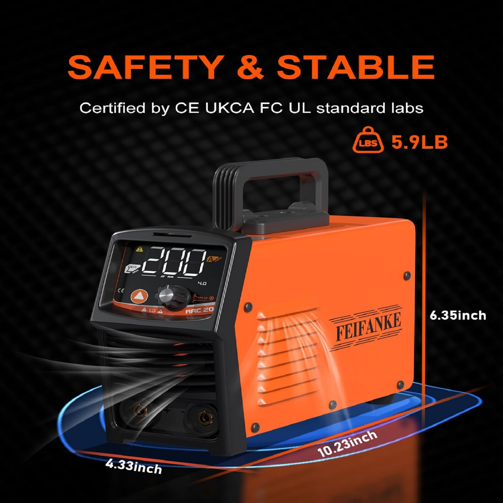 200A Stick Welder ARC/Lift TIG Welder 110V/220V (TIG Welding Torch Included)