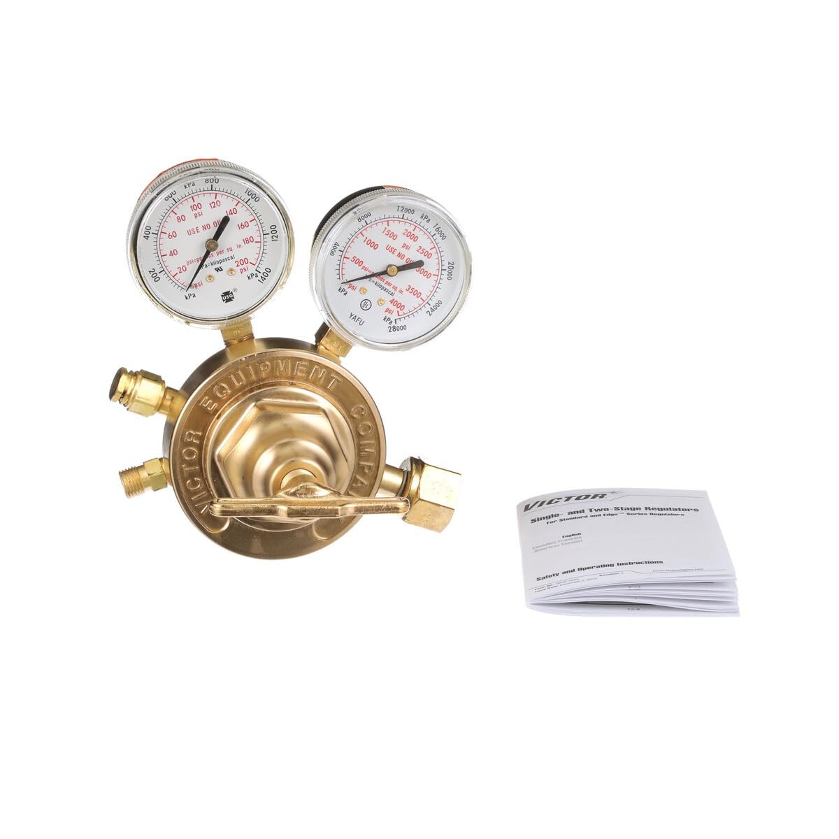 Victor Technologies 0781-0527 Heavy Duty Single Stage Oxygen Regulator, 5-125