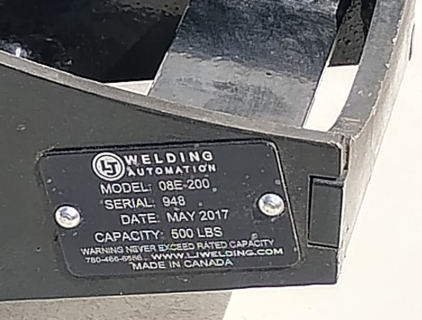 LJ WELDING ELBOW JIG 08E-200 CAPACITY 500 LBS 8″ VG++