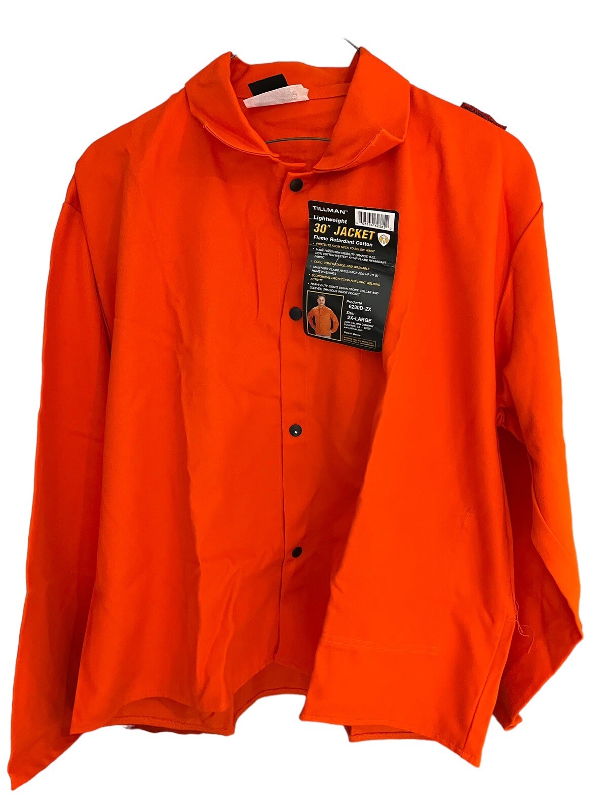 Tillman men’s 2X Lightweight welding jacket flame retardant cotton