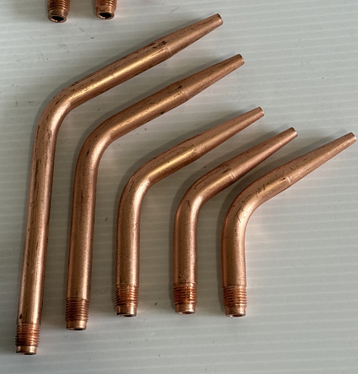 Vintage SEARS Craftsman Welding Tip Set #1, 2, 4, 6, 8 + 3, 5, &7 USA MADE w/box