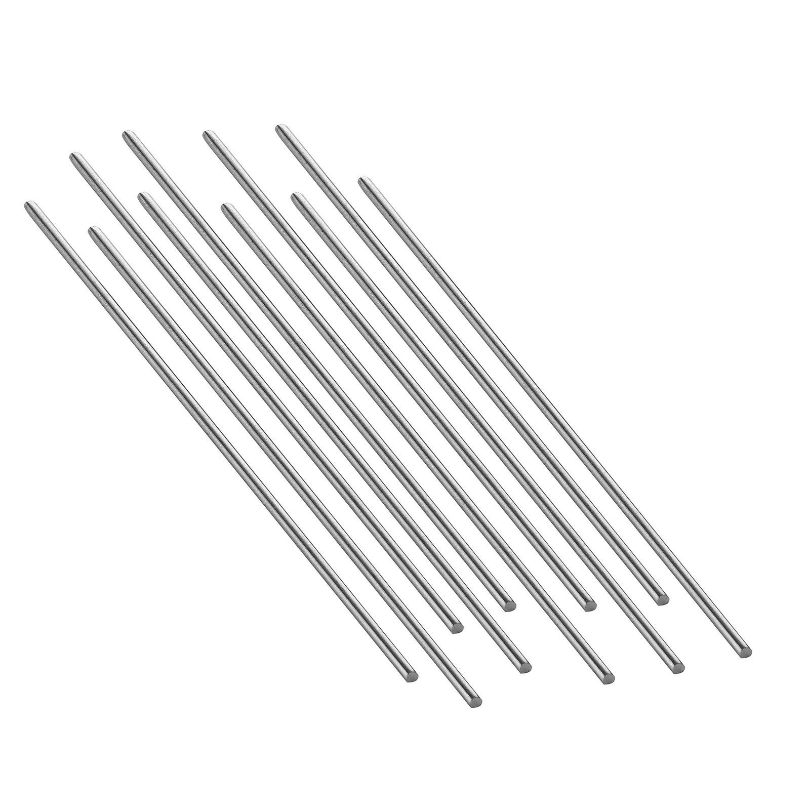Eowpower 20 Pieces Stainless Steel 150 X 2 mm Round Shaft Rod for RC Silver