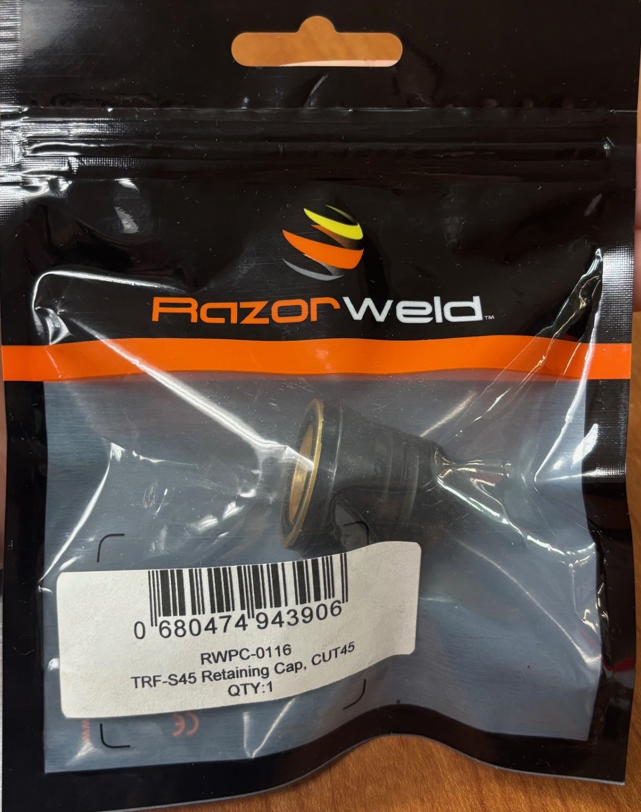 RAZORWELD Shield Cup Retaining Cap CUT45 RWPC-0116 FREE SHIPPING