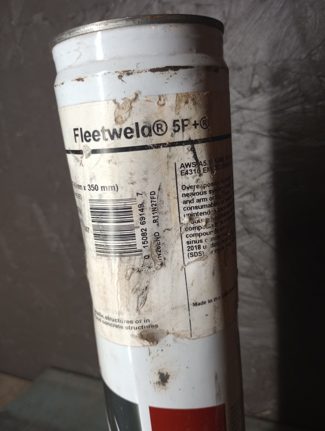 Lincoln Fleetweld 5P+ E6010 5/32″ Mild Steel Stick Electrodes 10 lbs. ED032566