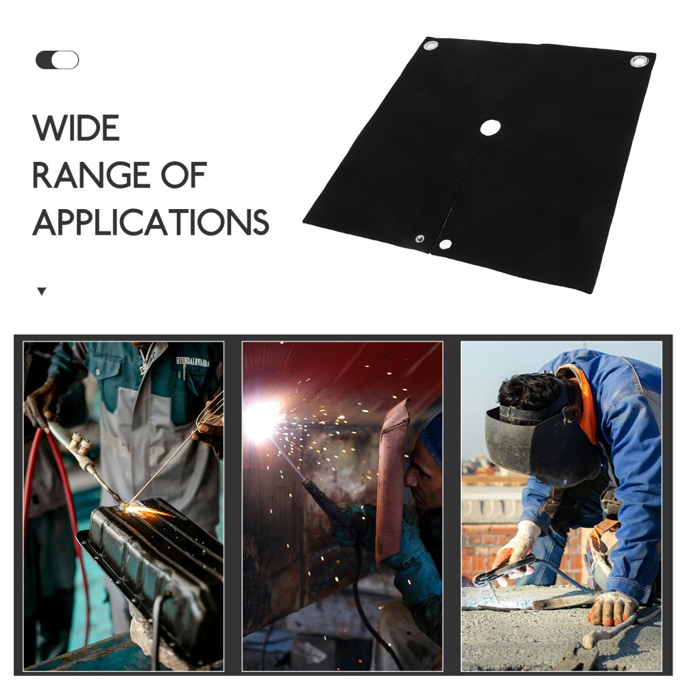 Welding Protective Black Felt Blanket Fireproof Insulation Mat Flame Resistant