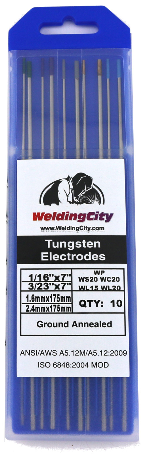 WeldingCity® TIG Welding Tungsten ASSORTED GN-VT-GY-AU-BU1/16″-3/32″