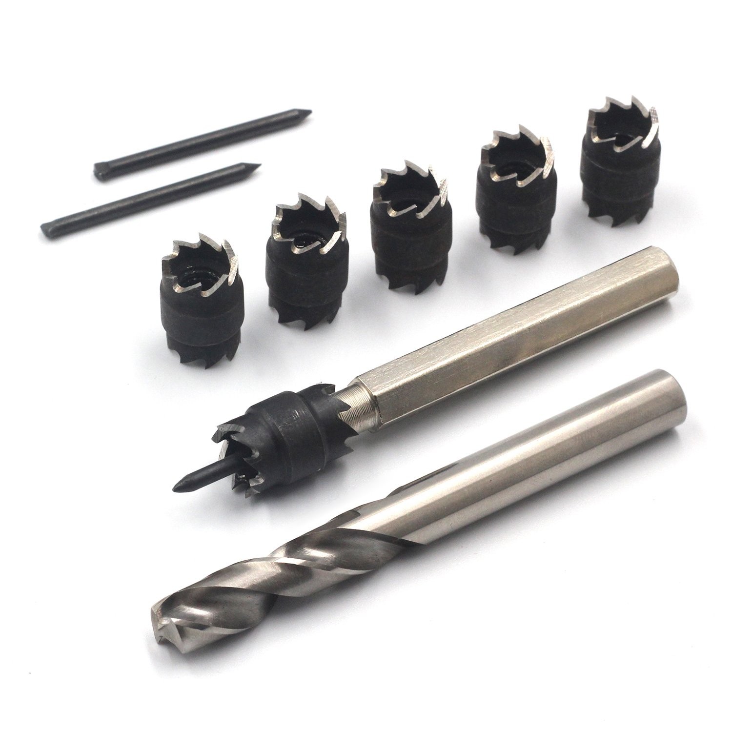 Spot Weld Cutter, Sheet Metal Hole 9.525 millimeters, black, silver