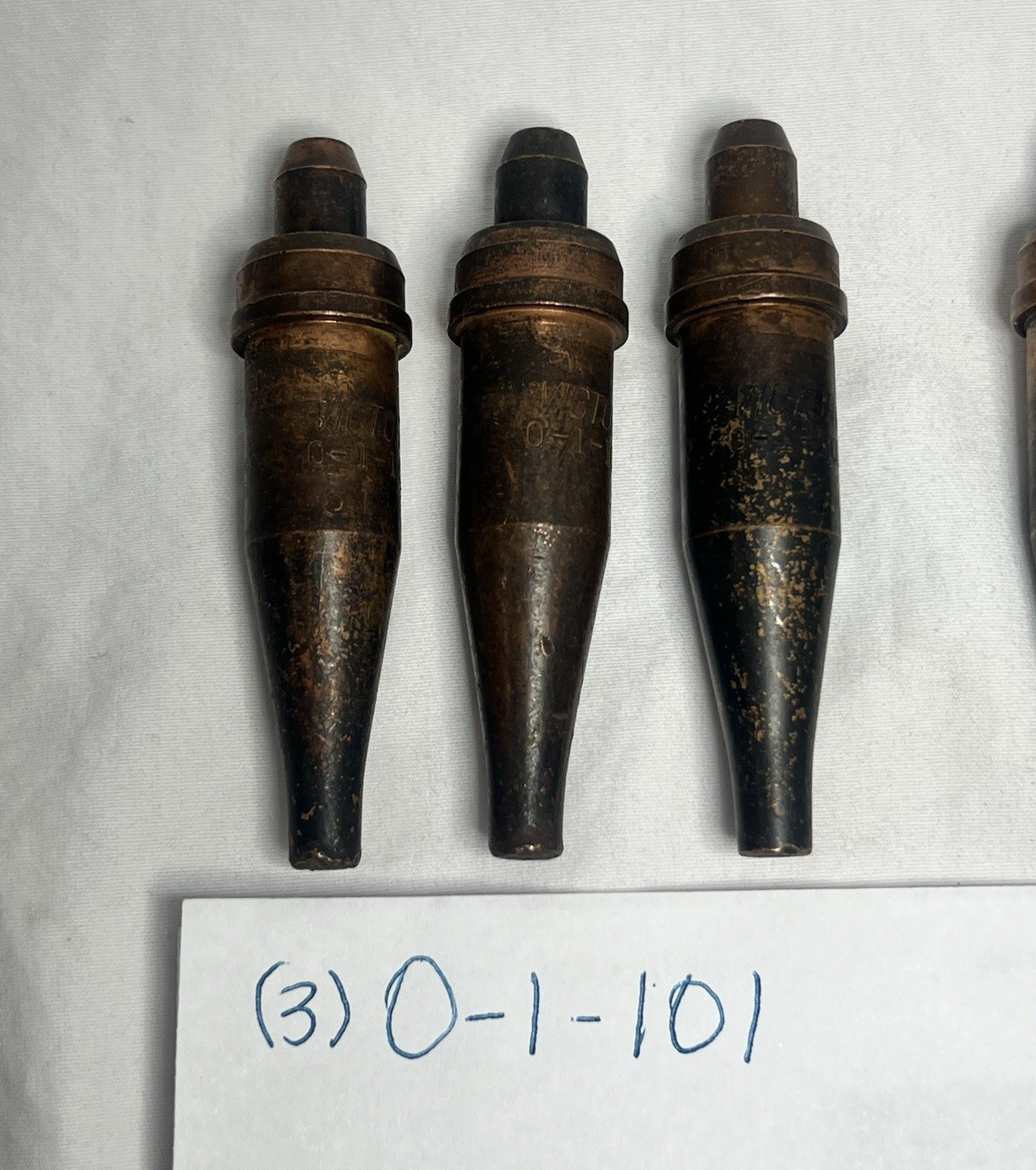 Lot of 6 Genuine Victor Cutting Tips 0-1-101 1-1-101 4-1-118 5-1-101 OEM USA