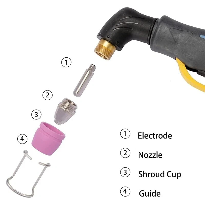100pcs SG-55 AG-60P WSD-60 Plasma Cutter Consumables，Plasma Cutter Cutting To…