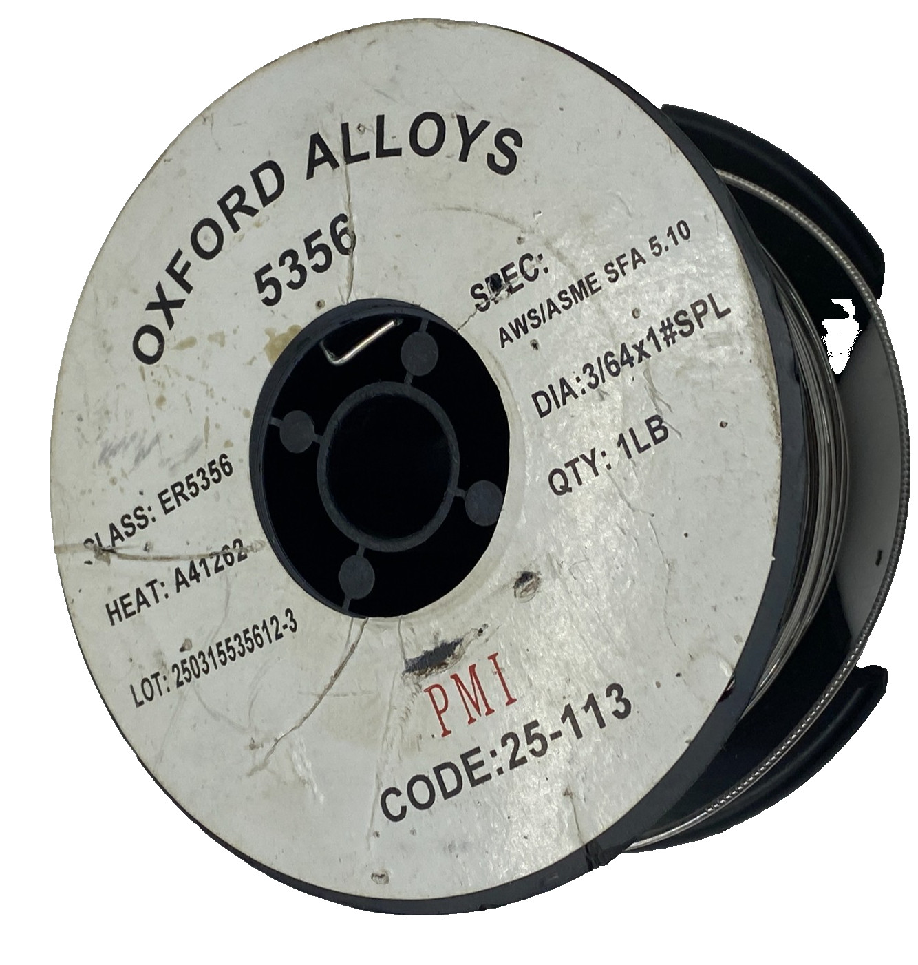 OXFORD ALLOYS 5356 ALUMINUM WELDING ALLOY 3/64 x 1″ SPL CLASS: ER5356