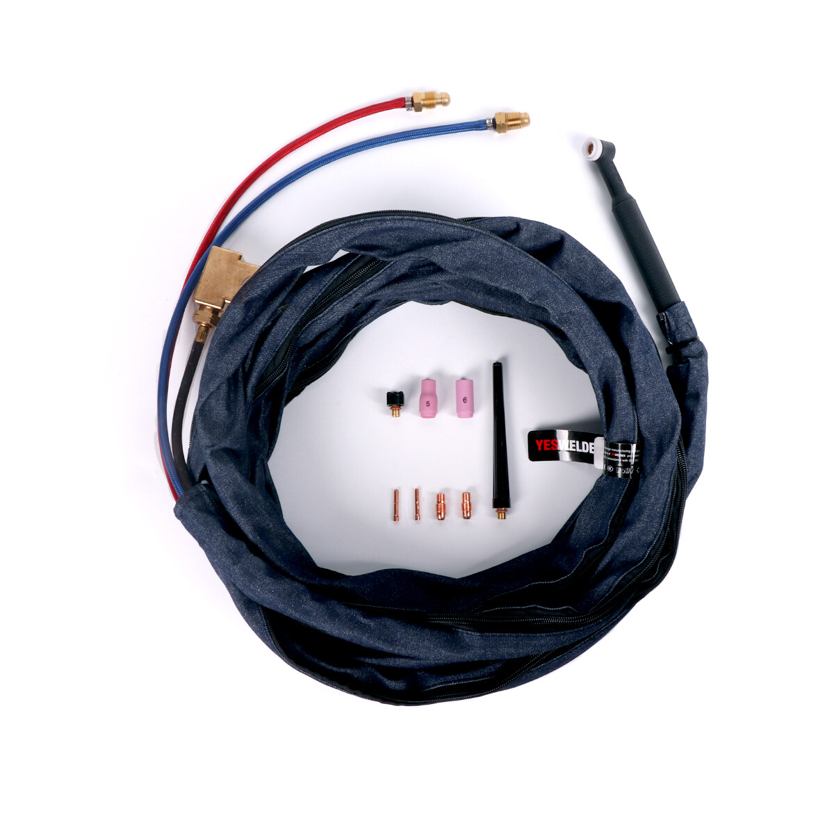WP-20F with 45V11 Adapter Water-Cooled Flexible TIG Welding Torch 25ft