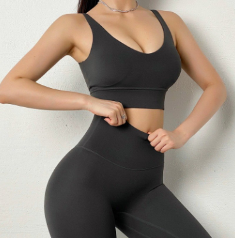 Nylon Tracksuits Women’s Yoga Set Sports Suit Gym Fitness Bra Leggings Women Top