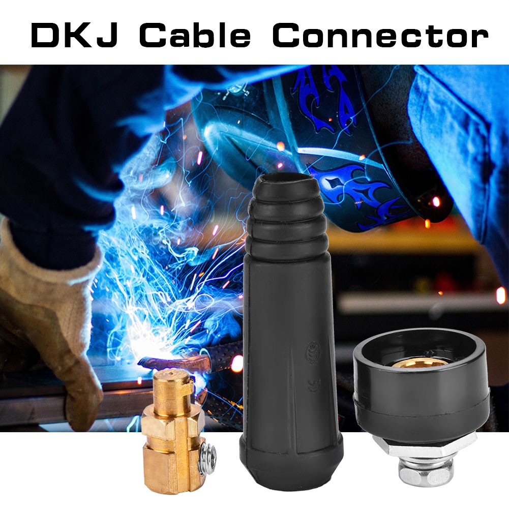 1Pcs DKJ10-25 Black European Style Welding Cable Rapid Connector Quick Fitting