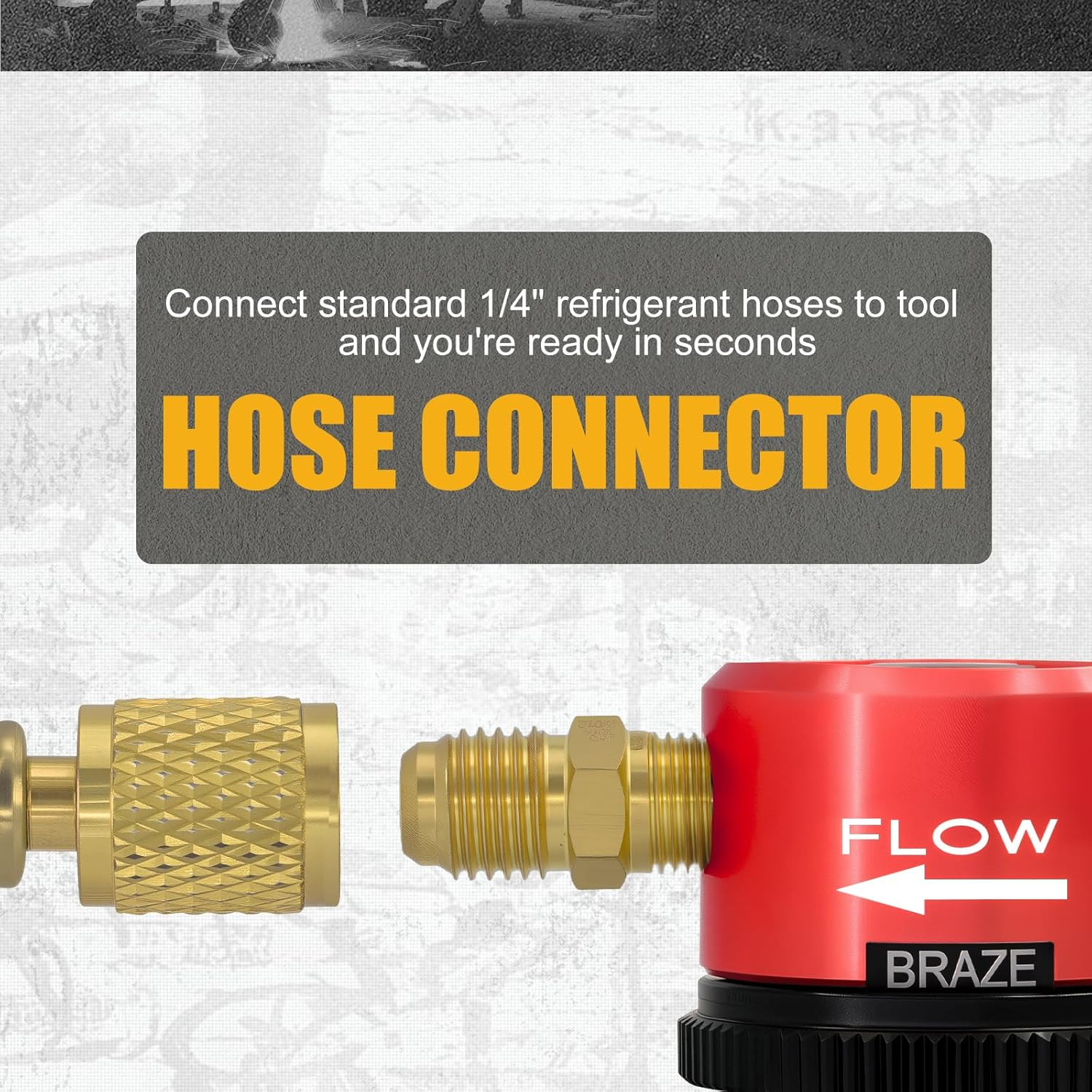 Nitrogen Purge Tool, HVAC Purge Nitrogen Flow Regulator, Red