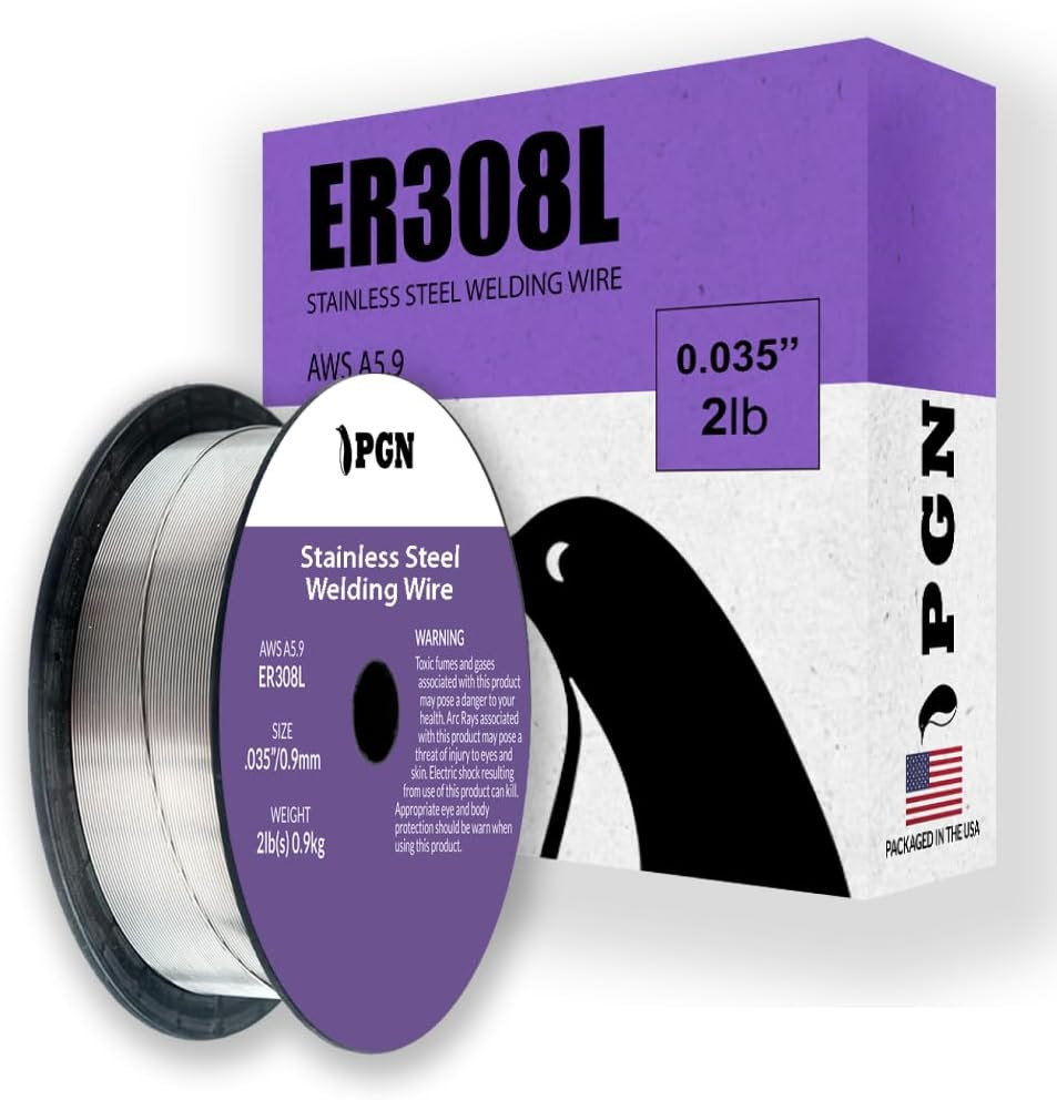 Stainless Steel MIG Welding Wire – ER308L .035 Inch – 2 Pound Spool – Low-Carbon