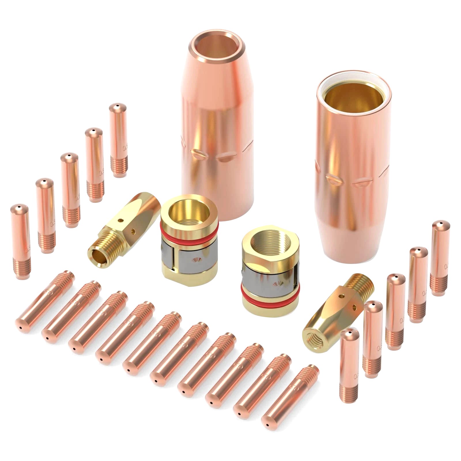 New 26PCS MIG Welding Torch Kit Acc 0.9mm Tip Nozzle Diffuser for Welders