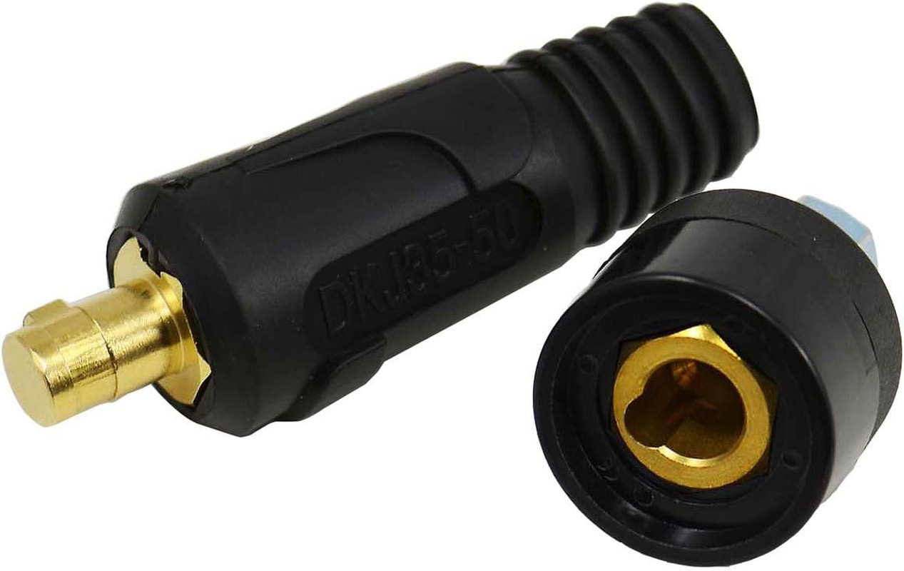 RIVERWELD TIG Welding Cable Panel Connector Plug & Socket Set DKJ35-50 & DKZ35-5