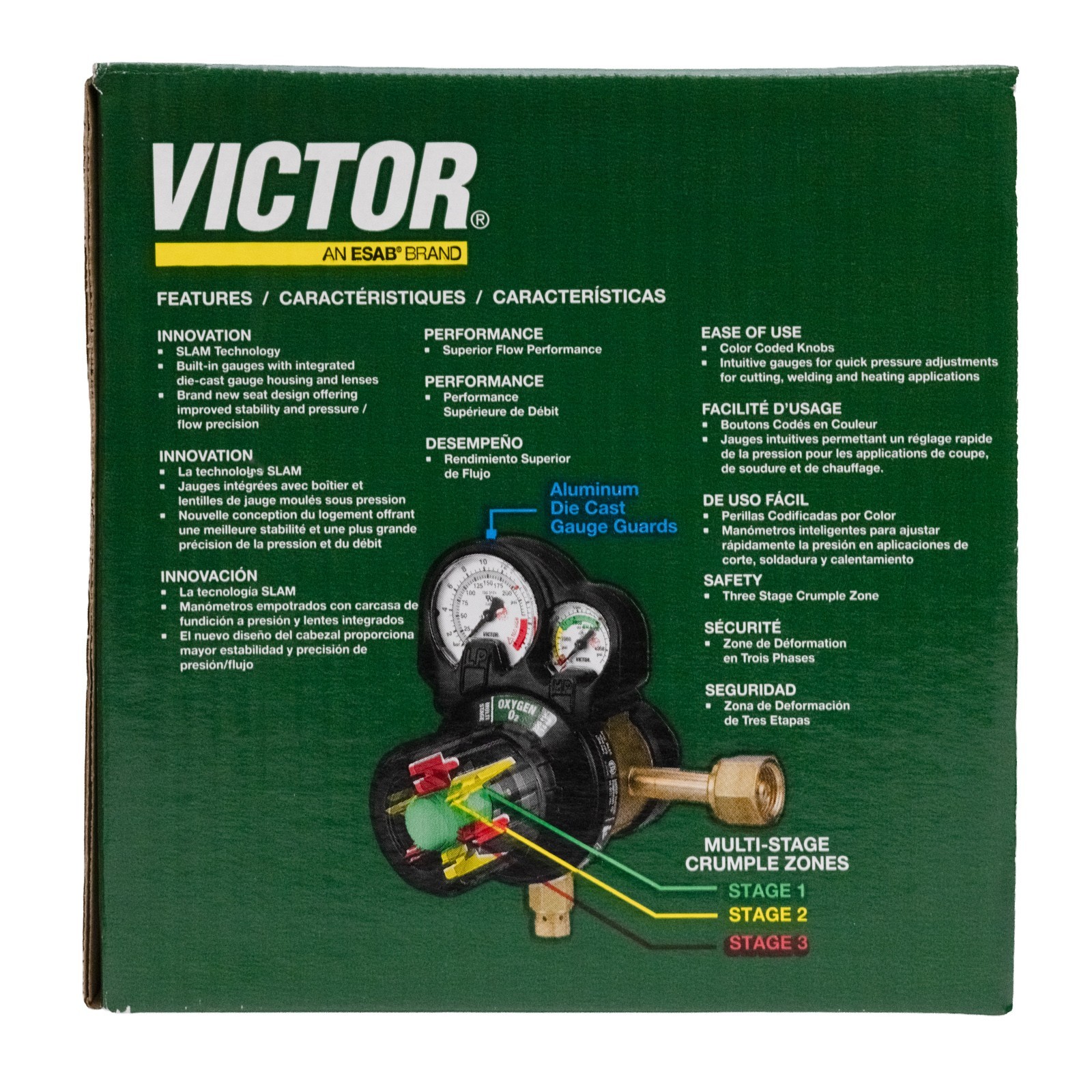 ESAB Victor Edge 2.0 EST42-80-024R Oxygen Single Stage Regulator 0781-5291