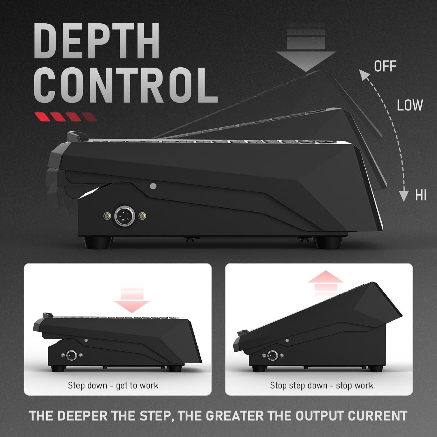 TIG Welding Foot Pedal Amp Control Pedal | Compatible with TIG-200P ACDC TIG-205