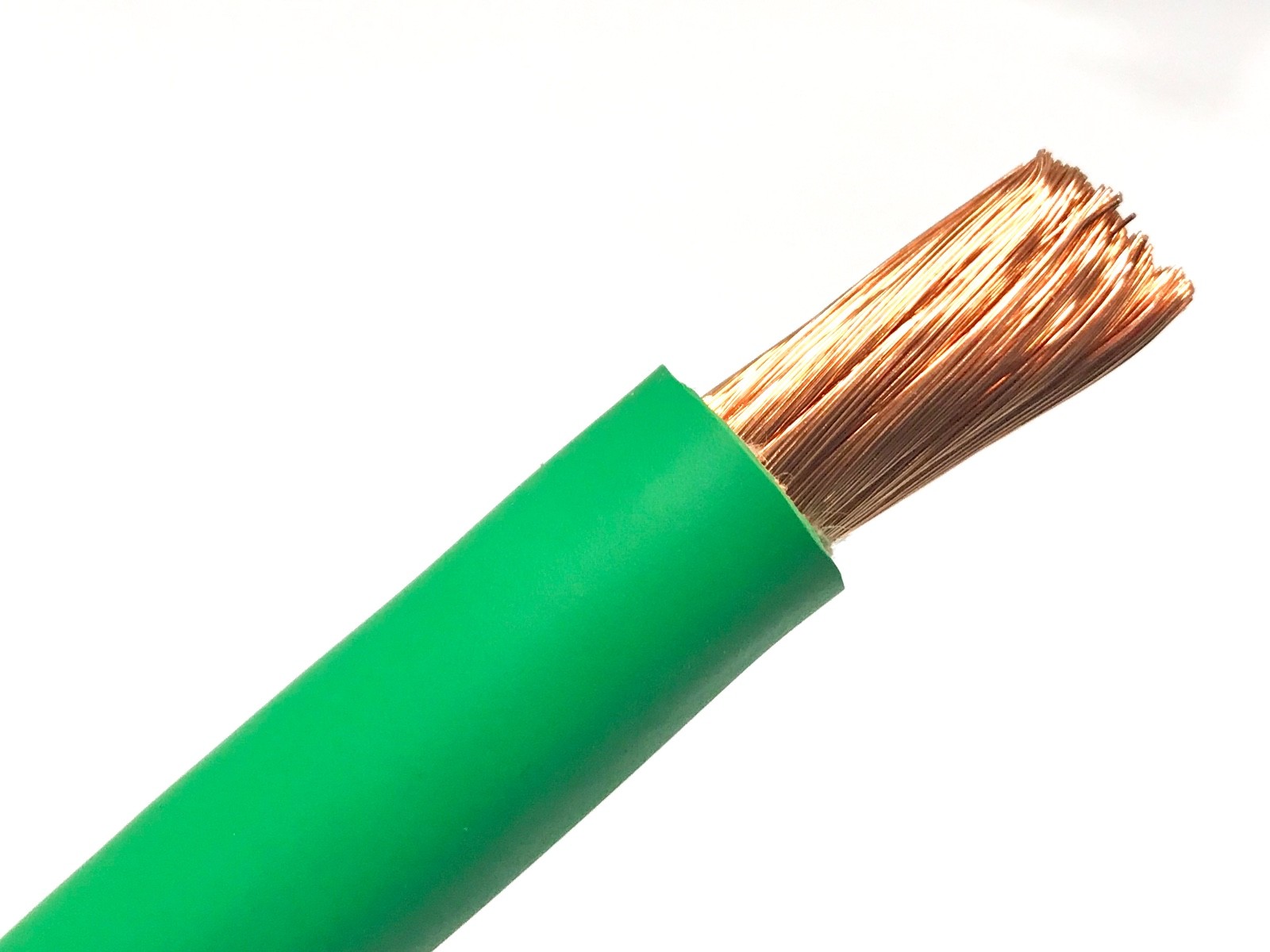 15′ FT 4/0 WELDING BATTERY SOLAR CAR CABLE SAE J1127 GREEN MADE IN USA