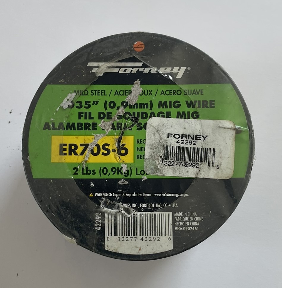 Forney .035 MIG Welding Wire 2 lb Spool ER70S-6 Mild Steel NEW